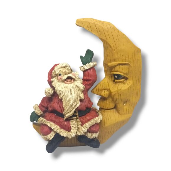 Vtg House Of Lloyd Christmas Around the World Man In The Moon Clause-6.5"-Box - Picture 2 of 10